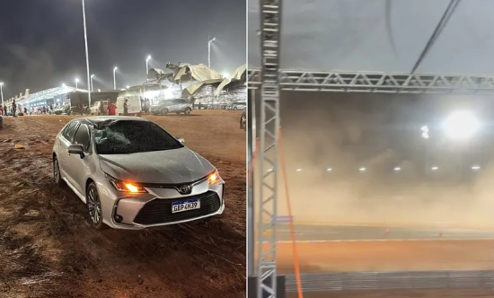 Inmet emite alerta de tempestade para todo Mato Grosso, com previsão de ventos de até 100 km/h e possível granizo