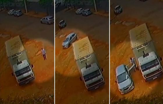 Dupla é flagrada furtando picanha de caminhão em cidade de MT