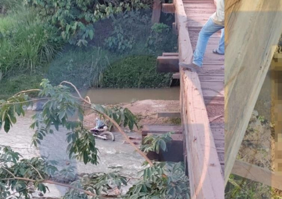 Homem morre após cair de ponte com motocicleta em rodovia estadual de MT