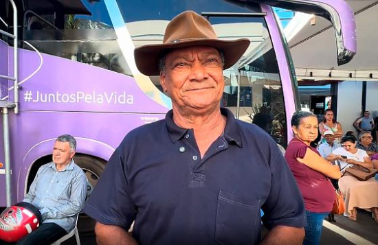 “Não podemos ter vergonha”, diz paciente atendido pela Carreta do Hospital de Câncer em Barra do Garças