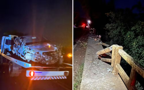 Acidente em ponte deixa dois desaparecidos e seis feridos em Goiás