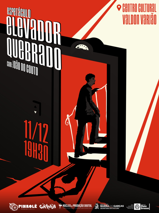 Peça “Elevador Quebrado” estreia em Barra do Garças e provoca reflexão sobre a história e as desigualdades do Brasil