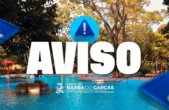 Parque das Águas Quentes fechará para manutenção por meio período nos dias 22 e 23 de dezembro