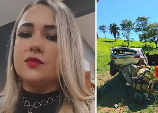 Mulher morre após carro capotar na BR-060