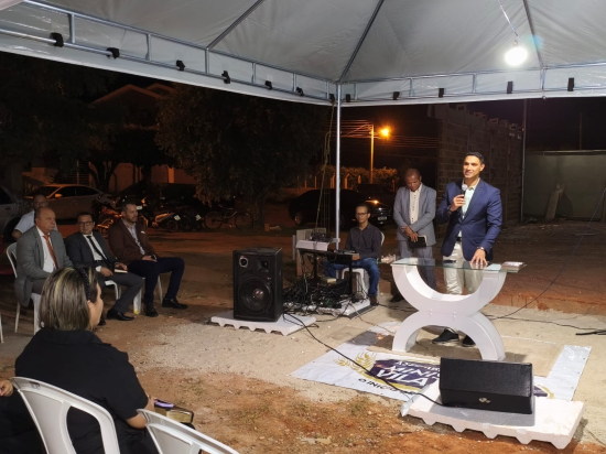 Pré-inauguração do Templo e lançamento da pedra fundamental da Sede Regional do Ministério Vila Nova Madureira em Aragarças