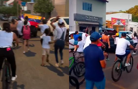 Venezuelanos vão às ruas em Barra do Garças queda de Nicolás Maduro