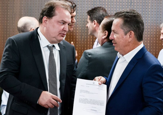 Governador Mauro Mendes e deputado Max Russi cumprem agenda no Araguaia