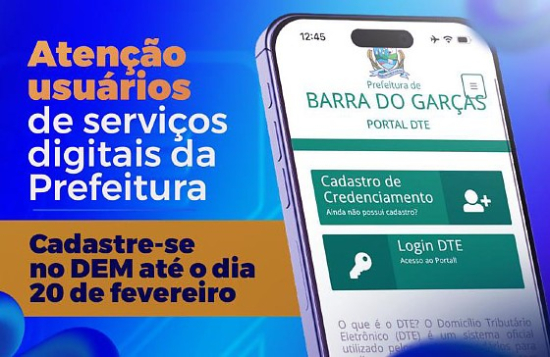 Usuários de serviços digitais da Prefeitura devem se cadastrar em nova plataforma até dia 20 de fevereiro
