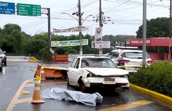 Blitz educativa reúne forças de segurança na rotatória de Pontal do Araguaia para prevenir acidentes no Carnaval