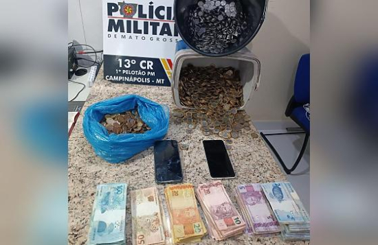 Dupla invade supermercado pelo telhado e acaba presa com mais de R$ 26 mil em Campinápolis