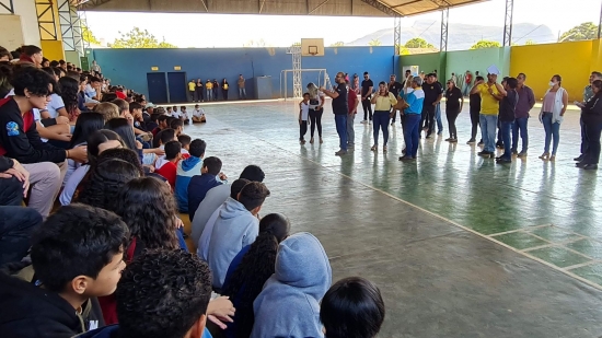 Projeto “Educação e Segurança nas Escolas” atende alunos da CMEB Delice Farias