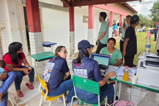 Politec participa de mutirão indígena e emite 175 documentos em Campinápolis