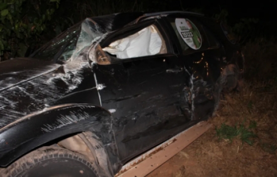 Candidato a deputado estadual e outras quatro pessoas sofrem acidente na BR-163 em MT