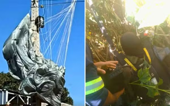 Paraquedistas do Exército sofrem acidente durante treinamento