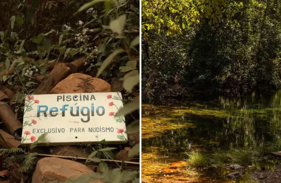 Cachoeira na Chapada dos Veadeiros terá área exclusiva para prática de nudismo
