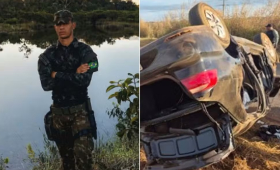 Soldado do Exército morre e três ficam feridos após capotamento na GO-430