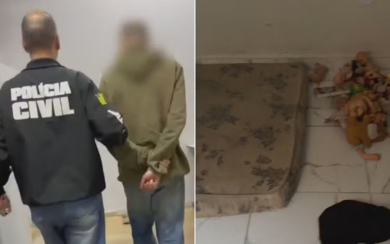 Pai é preso suspeito de manter quatro filhos trancados em quarto e monitorados por câmera