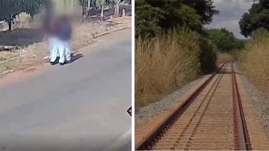 Adolescentes são amarrados em trilhos de trem após assalto e escapam por conta própria