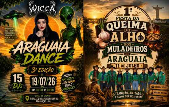 Queima do Alho se fortalece e Araguaia Dance  amplia programação da Temporada de Praia 2026 em Aragarças