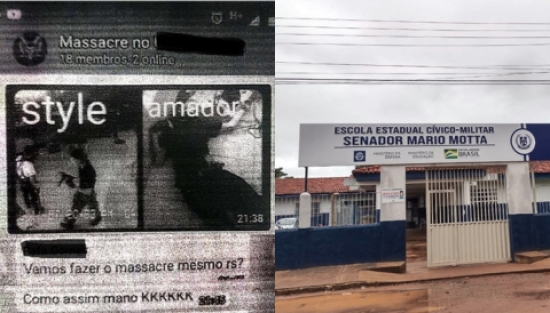 Jovem que fez ameaça de massacre em escola de Cáceres é preso