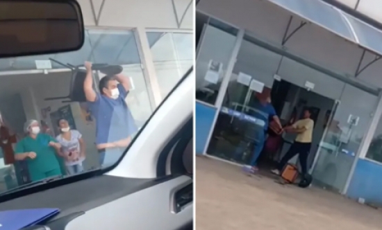 Médico e paciente se agridem com cadeiradas em unidade de saúde