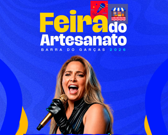 Barra do Garças: Feira do Artesanato começa hoje com show nacional de Thayla Costa, no Porto do Baé