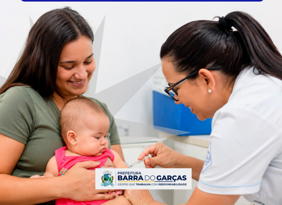 Vacina Pneumocócica 20 está disponível nas UBS’s de Barra do Garças para atualização da caderneta infantil