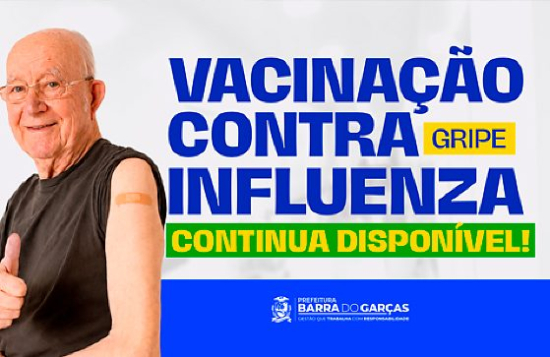 Vacina contra a Influenza segue disponível para o grupo prioritário em Barra do Garças