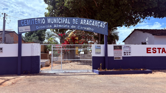 Gestão realiza melhorias no Cemitério Municipal de Aragarças para reforçar segurança e atendimento