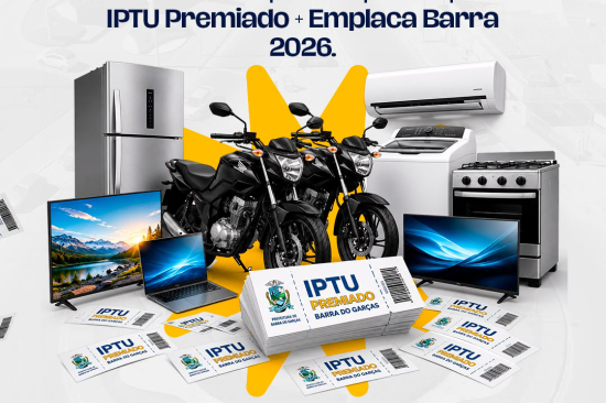 IPTU Premiado e Emplaca Barra 2026: cupons para o sorteio já estão disponíveis para retirada