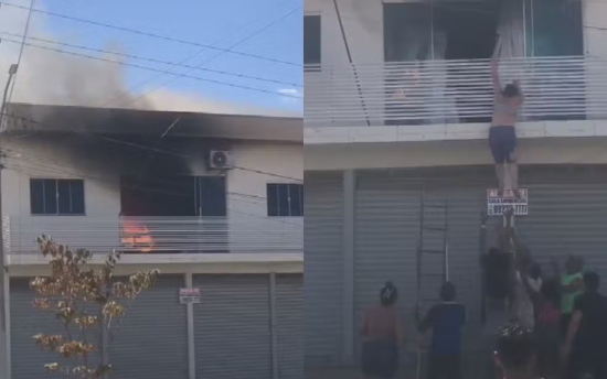 Mulher de 64 anos pula de sacada para fugir de incêndio após levar descarga elétrica