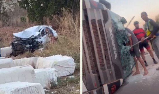 Jovem de 21 anos morre em grave acidente com carreta no anel viário de Aragarças