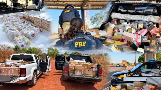 PRF apreende mais de 1,5 mil produtos irregulares em duas ações em Mato Grosso