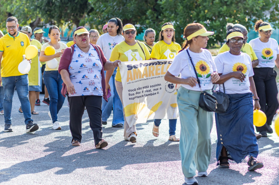 Caminhada do Setembro Amarelo mobiliza Aragarças em defesa da vida e da saúde mental