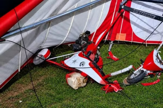Homem fica gravemente ferido após acidente com trike voador em MT