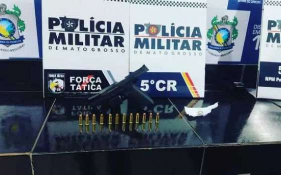 Preso por efetuar disparos, homem diz ser 'rico e influente' para intimidar PM em Barra do Garças