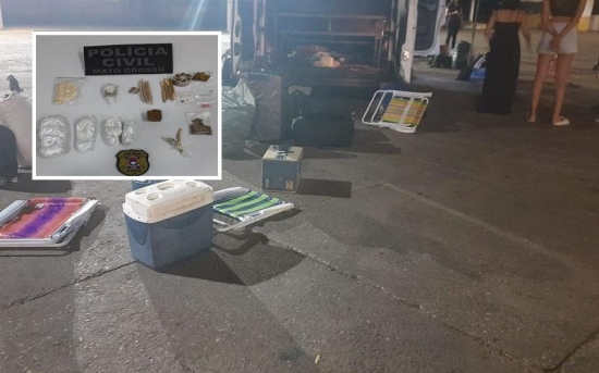 Van que seguia para 'rave' é abordada e 8 jovens são presos em Barra do Garças