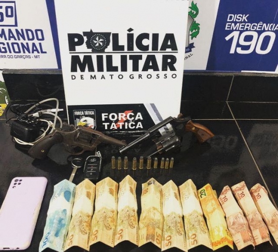 Três criminosos são presos pela força tática de Barra do Garças e vítima é libertada de cárcere privado