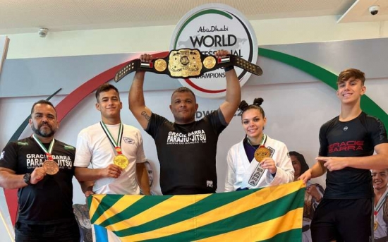 Barra-garcences brilham e conquistam ouro no Mundial de Jiu-Jitsu em Abu Dhabi
