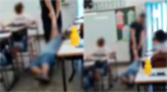 Criança é arrastada pelos braços por estagiário em escola municipal 