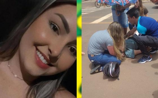 Carro fura sinal vermelho, atinge moto e mata jovem em Canarana