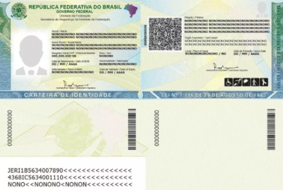 Nova Carteira de Identidade Nacional começa a ser implantada nesta segunda-feira (6) em MT
