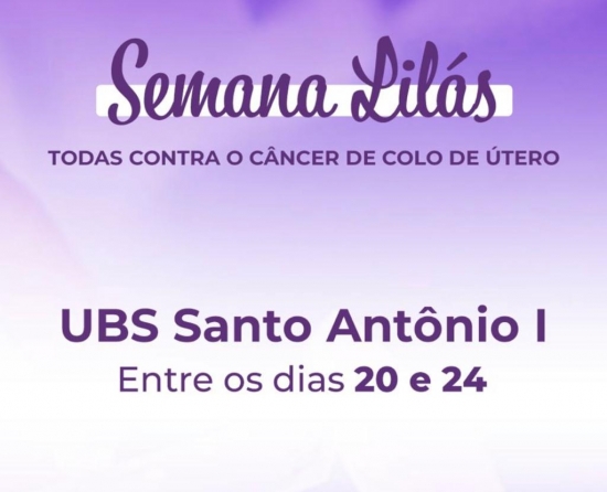 UBS Santo Antônio I realiza semana de prevenção ao câncer uterino