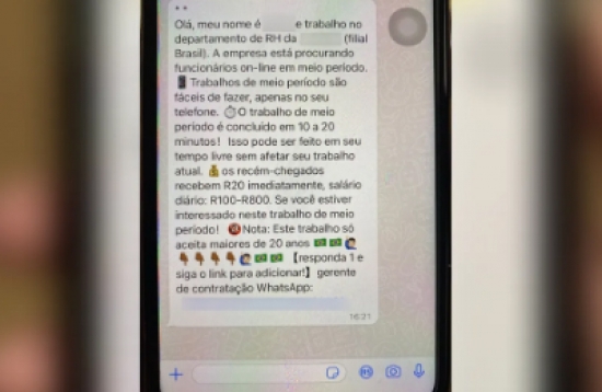 Golpe do falso emprego: entenda golpe em que criminosos prometem trabalhos com altos salários e usam dados para clonar cartões e abrir contas em bancos