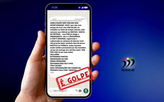 Detran-MT alerta sobre golpes envolvendo emissão de CNH e leilão de veículos