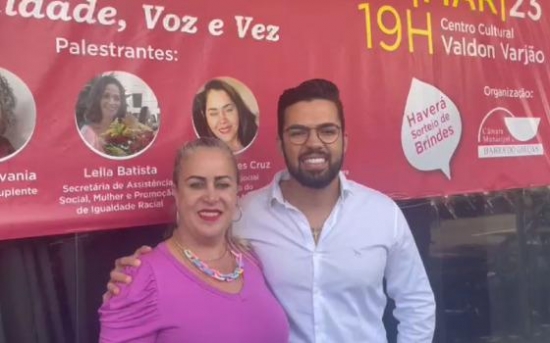 Evento sobre participação e representatividade feminina acontece hoje (30) em Barra do Garças