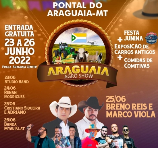 Pontal do Araguaia recebe feira agropecuária 