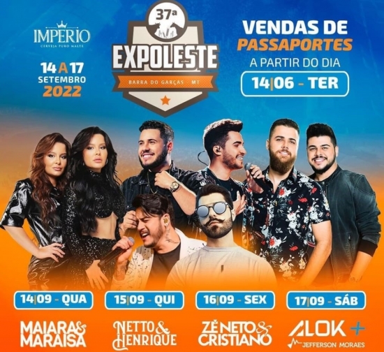 37ª Expoleste confirmada em Barra do Garças