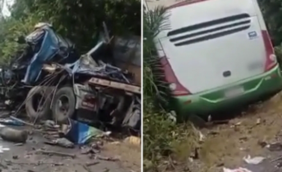 Acidente entre ônibus e carreta deixa mortos e feridos em rodovia de Goiás