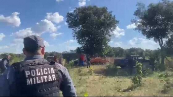 Forças policiais impedem invasão de fazenda e apreendem arsenal de armas de fogo em Cocalinho